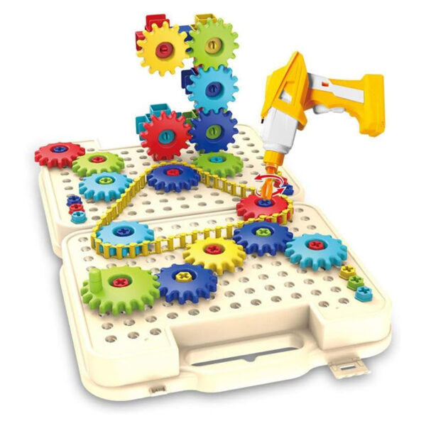 Electric Drill STEM Toy – 216 Pcs Motorized Building Set for Kids