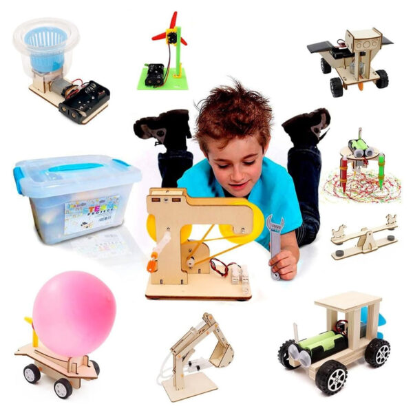 10 in 1 Wooden Science Toy - DIY Science Experiment Kits STEM Play